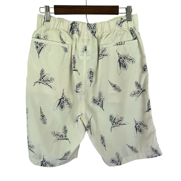 Nanamica Men's Easy Shorts‎ Cream Hawaiian Japan Floral Size 30 New $430 - Picture 2 of 11